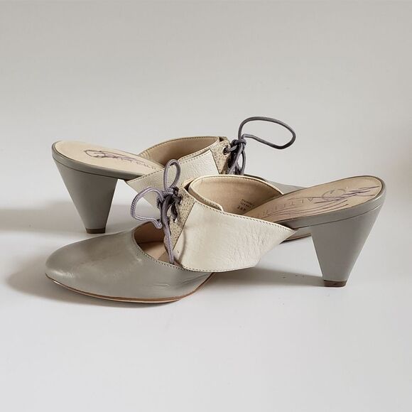 Alterre Interchangeable Women's Gray & Beige Heels Size 7 - Picture 5 of 11